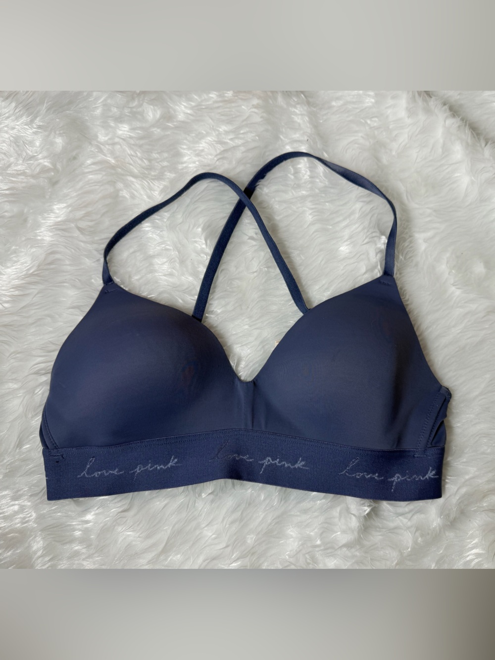 Victoria's Secret PINK Navy Seamless Wireless Bra